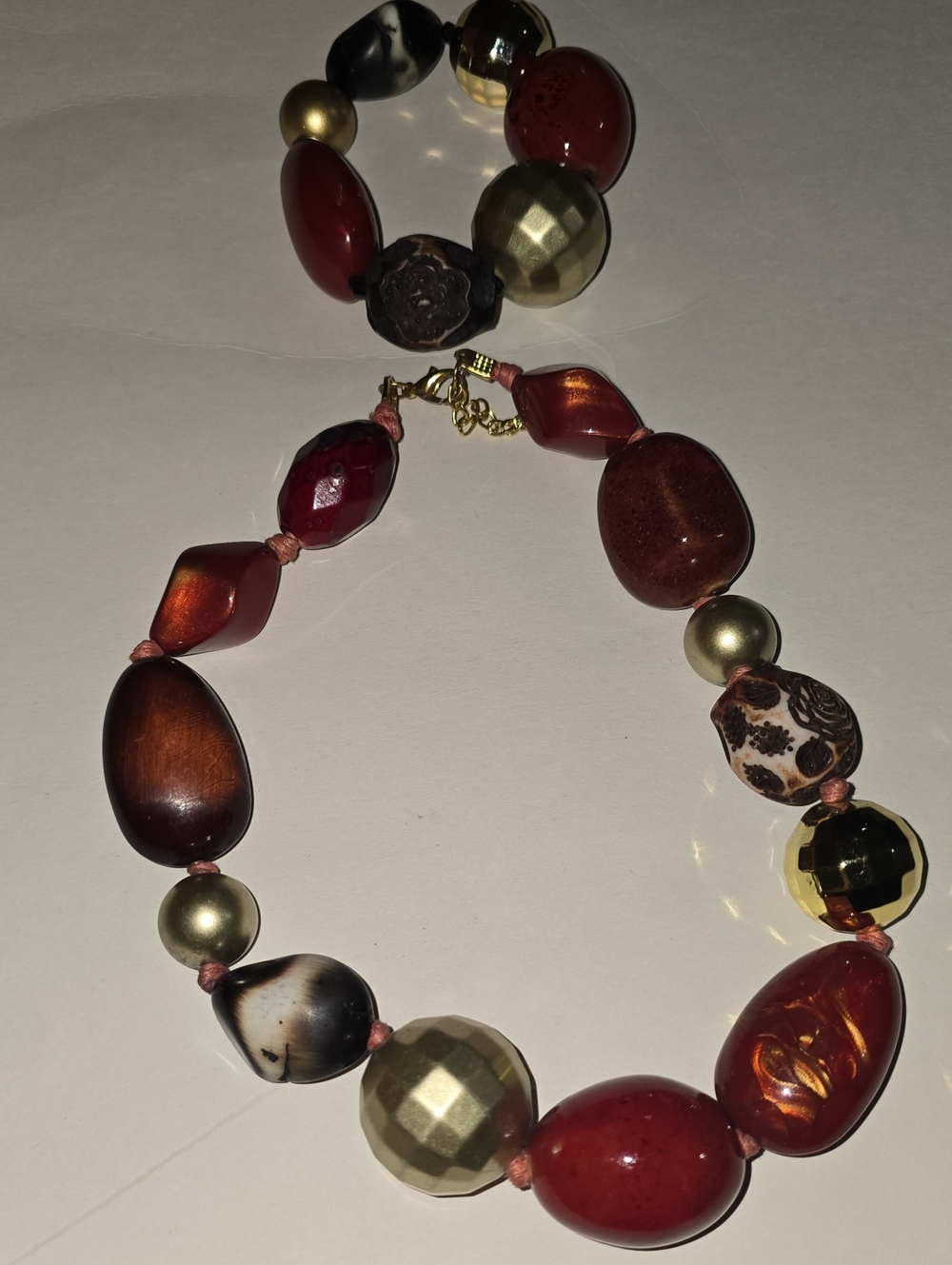 Y2K Luxury Costume Jewelry Bracelet Necklace Set  Saks